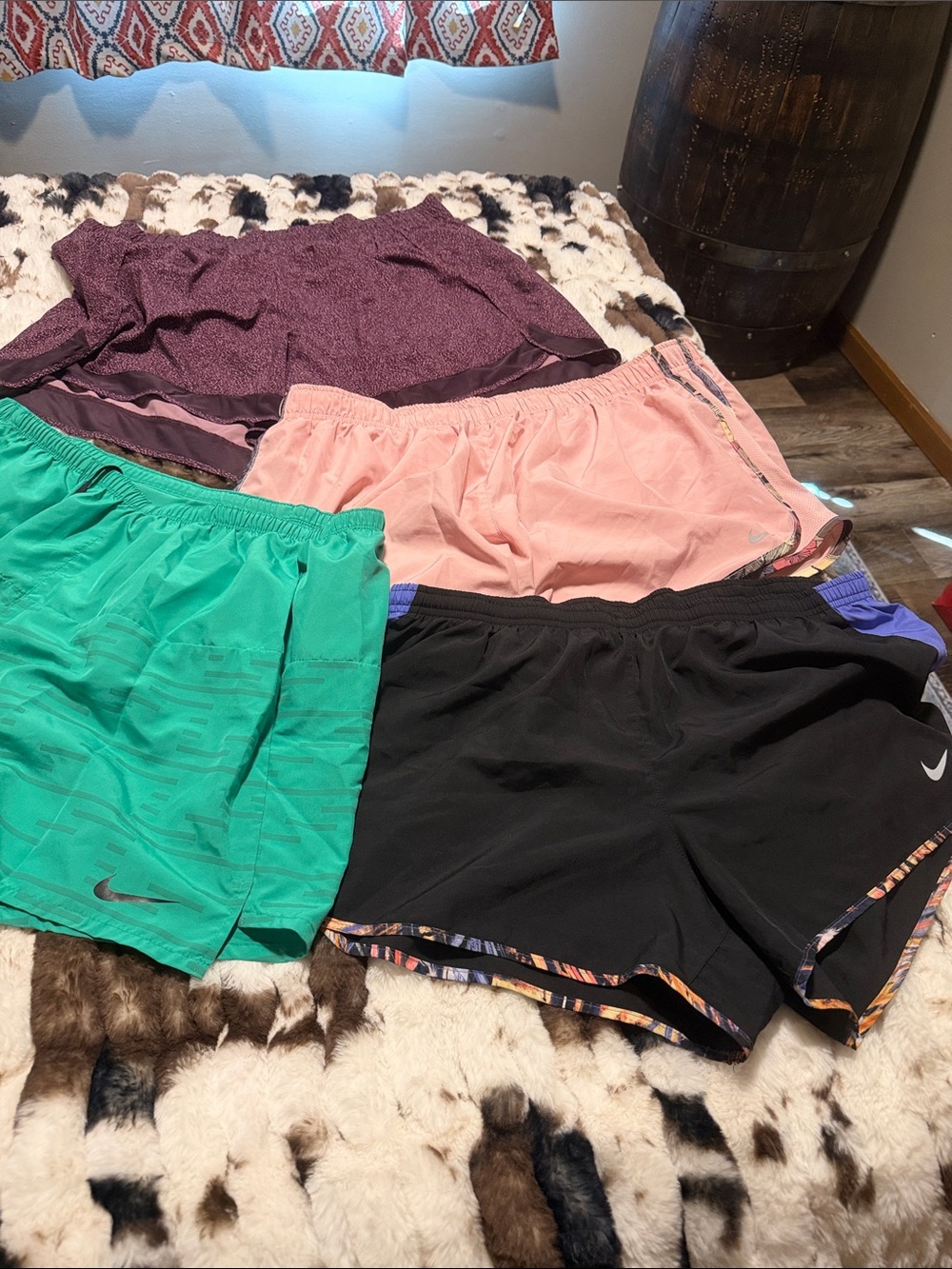 Nike Women’s Athletic Shorts Set — Black, Pink, Purple, Green